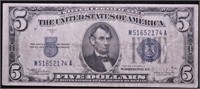 1934 C 5 $ SILVER CERTIFICATE VF