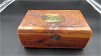 Ornate Wooden Carved Jewelry Box