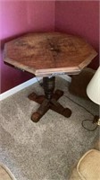 Octagon Antique Parlor Table