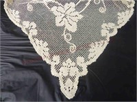 Vintage / Antique Crochet Tablecloth ~ 56"x72"