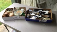 Misc kitchen utensils, mugs, decor, coasters
