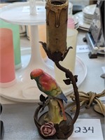 Vintage Parrot Lamp - 12"