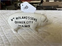 Cast Iron W. Moland's Sons Piggy Bank