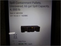 Spill Containment Pallets 66 gal Capacity 4000