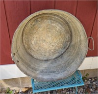 Large 21.5"  #2 Vintage Galvanized Metal Wash