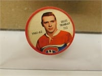 1961-62 Salada Gilles Tremblay #112 Hockey Coin