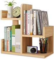 Wood Desktop Shelf Small Bookshelf