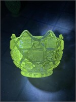 Manganese glass candy dish