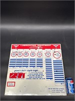 20X18 LINCOLN LUBRICATING EQUIPMENT DISPLAY SIGN