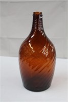 Duraglass swirled bottle style vase, 13.5"H