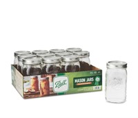 Ball 67000 Wide Mouth Mason Jars, Quart (32 Oz),