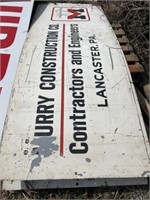 (3) Steel MURRY CONSTRUCTION Signs