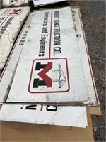 (2) MURRY CONSTRUCTION Signs with SAFETY Sign