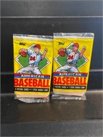 RARE Packs of 1989 German-Topps Mini Baseball (2)