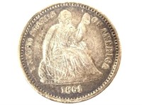 1861 Seated Half Dime