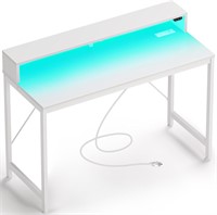 $70  Rolanstar Desk 39 inch with LED Lights