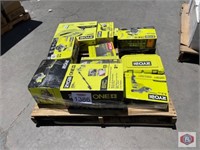 11 pcs; assorted RYOBI tools