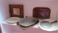 Serving Trays & Cheese Tray Lot