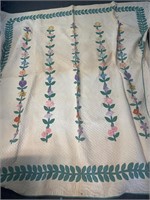 Vintage flower quilt
