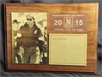 Gary Barnett Northwestern University HOF Plaque