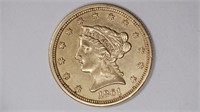 1861 Gold $2.50
