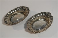 PAIR OF JD&S STERLING SILVER TRINKET DISHES, 62g