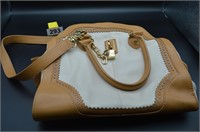 Emma Fox tan and Caramel leather purse