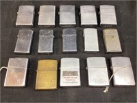 15 VTG. ZIPPO LIGHTERS