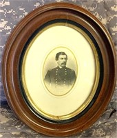 Antique Portrait of General George B McClellan