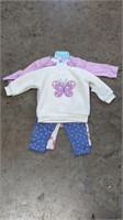 New 4pc Pekkle Girls Outfit  Size  6mth