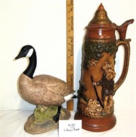 Ceramic Duck and Stein