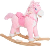 Qaba Kids Ride-On Rocking Horse with Sounds