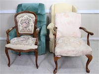 (4) Upholstered Chairs, Recliner