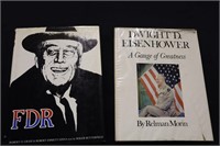 2 President books Dwight D Eisenhower & FDR