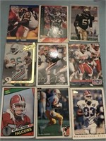 Lot of football cards with Jarvis Williams