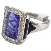 18K Tanzanite & Diamond Ring