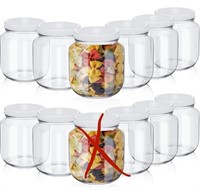 SKYLETY 11PCS 64OZ GLASS MASON JARS