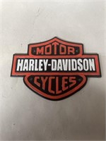 Harley Davidson cast iron sign 8”x 6”