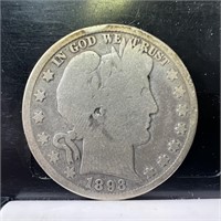 1893 Barber Half Dollar