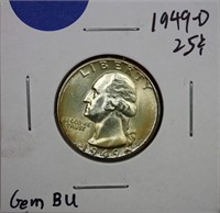 1949-D Washington Quarter Gem BU