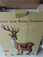 Cracker Barrel Deer & Baby statue NIB