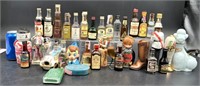 Mini Alcohol Bottles & Decanters - Many Sealed