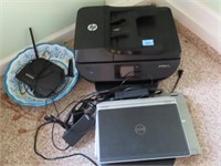 3 DELL LAPTOP COMPUTERS AND HP PRINTER