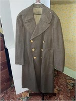 Military Long wool jacket