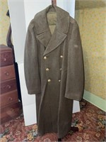 Long wool military jacket