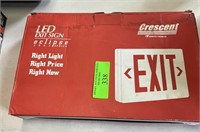 New LED Exit Sign