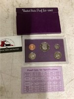 1987 proof coin set