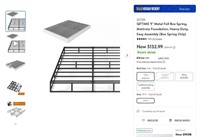 E6435  QFTIME 9 Metal Full Box Spring