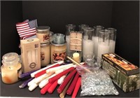 Assortment of Wax Candles and More