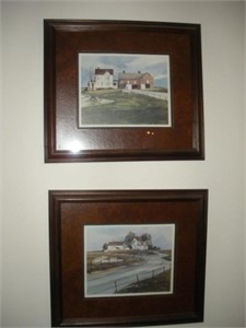 (2) Framed Prints  19x17 inches